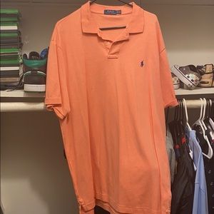 Peach Ralph Lauren polo only worn once